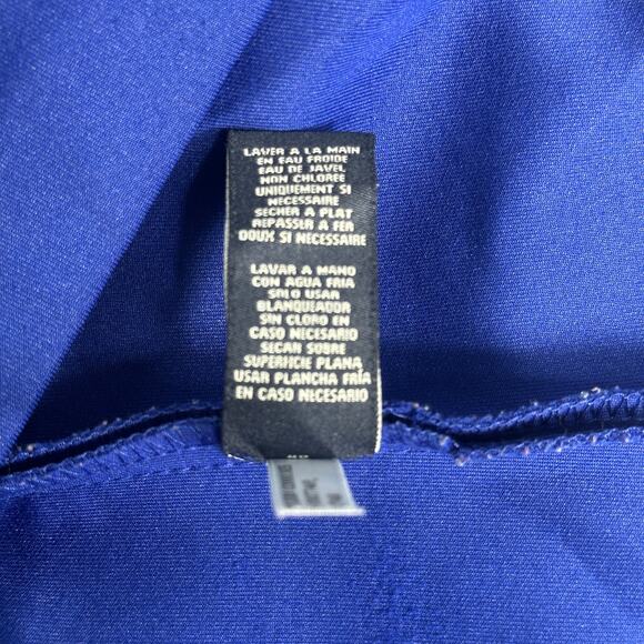 American Living Royal Blue Sleeveless Knit Dress Size 6 Fit & Flare Knee Length - Picture 10 of 13